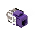 Leviton Extreme Cat6A Quickport Violet, Connector, Channel-Rated 6110G-RP6